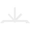 Ekena Millwork Vanguard Architectural Grade PVC Gable Bracket, 108"W x 58 1/2"H x 4"D x 6"F, 13/12 Pitch GBP108X59X0406VAN00 - alternate 4